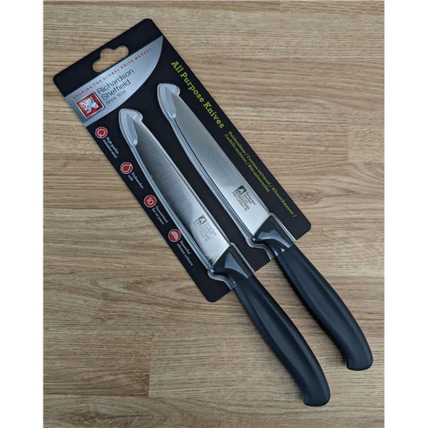 R CUT All Purpose Knives, Gray, Richardson Sheffield FN227 - Lot of 2