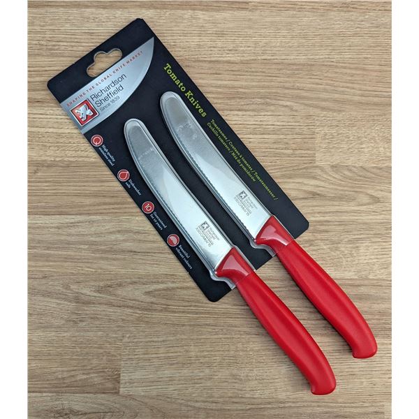 R CUT Tomato Knives, Richardson Sheffield FN228 - Lot of 2