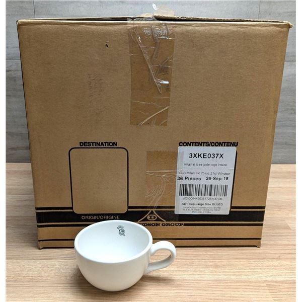 7-1/2oz White Cups, Dudson 3XKE037X - Lot of 36 (1 Case)