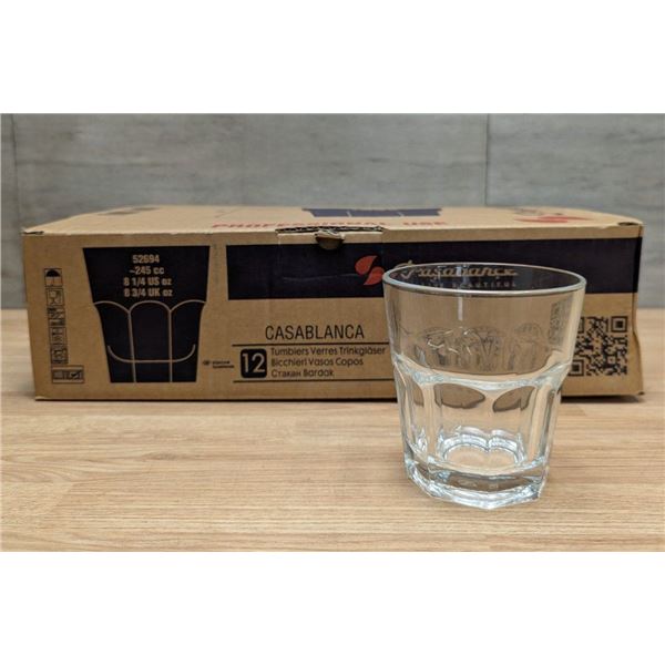 Casablanca Tall Rocks Glasses 8.3oz/245ml, Browne PG52694 - Lot of 12