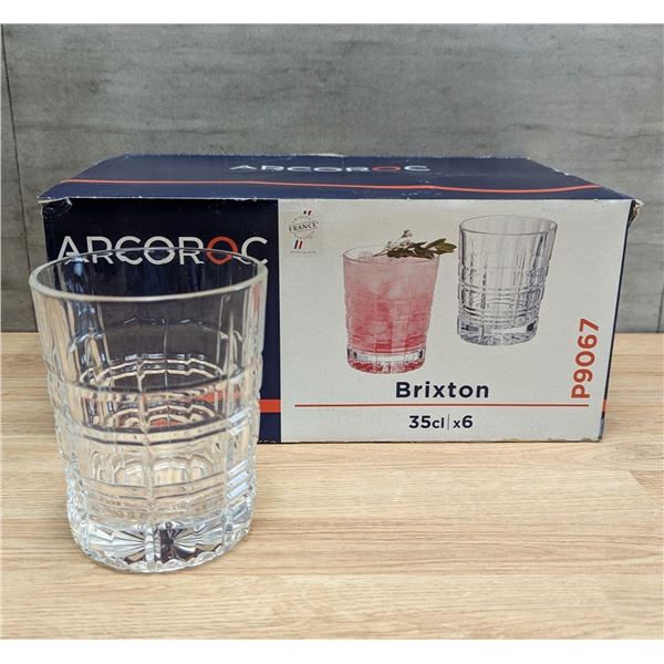 12.5oz Old Fashioned Glasses, Arcoroc P9067 - Lot of 6