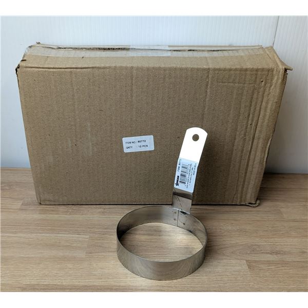 4" Egg Rings, Omcan 80772 - Lot of 12