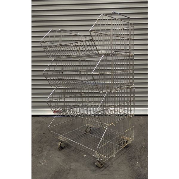 Wire 4 Tier Basket Rack