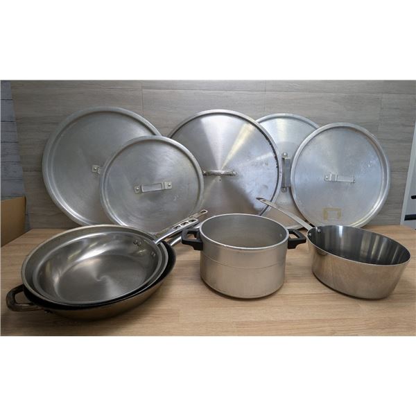 Frying Pans, Sauce Pan & Lids - Lot of 10pcs