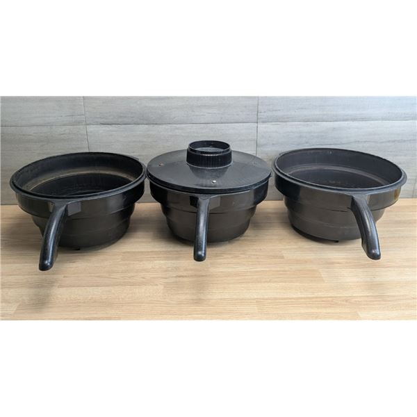 Assorted Black Brew Funnels - Lot of 3pcs