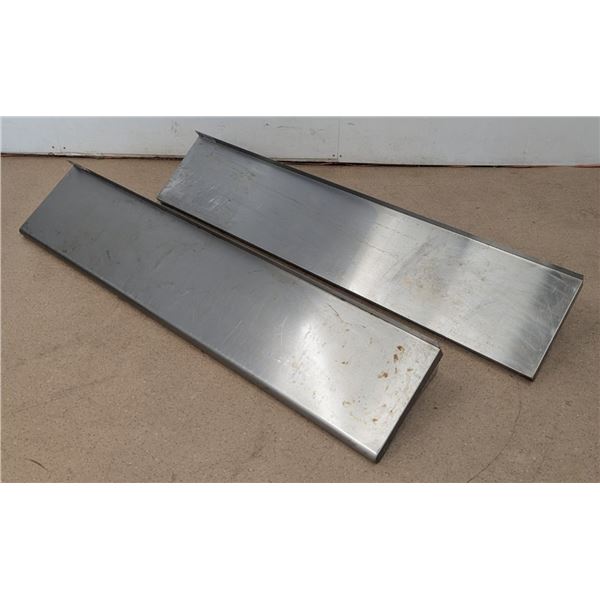 Johnson Rose & Omcan 60" x 12" Stainless Steel Wall Shelves - Lot of 2pcs