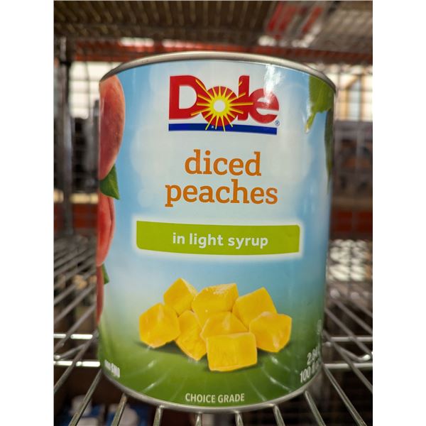 Dole Diced Peaches in Light Syrup 2.84L - Lot of 2