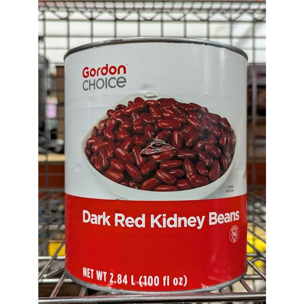 Gordon Choice Dark Red Kidney Beans, 2.84L - Lot of 6