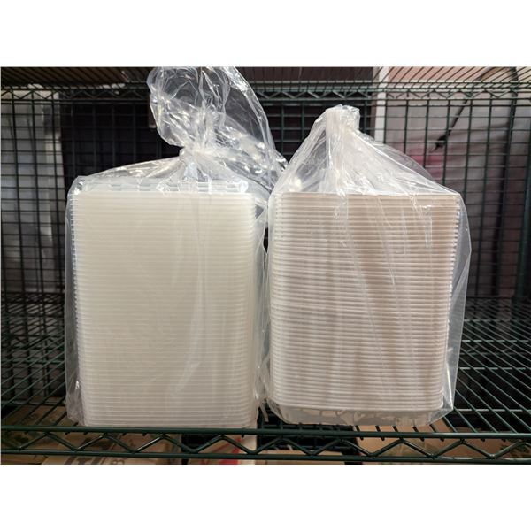 Cube Packing 12oz Rectangle Containers w/Lids, CR-811 - Lot of 1 Case