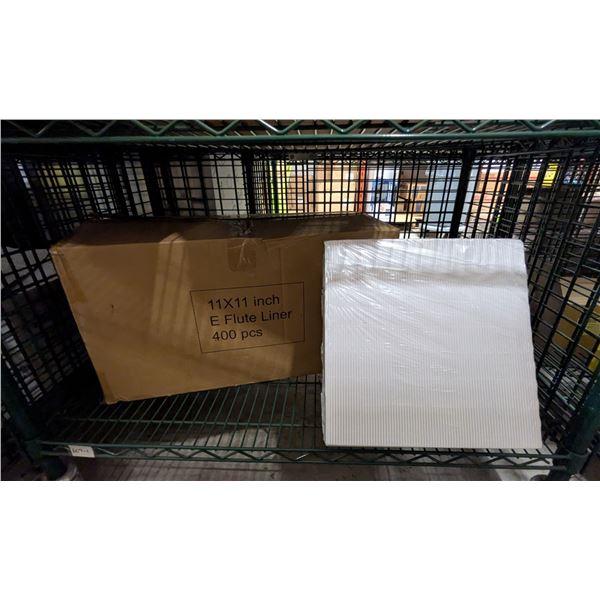 11" x 11" E Flute Liner - Lot of 400 (1 Case)