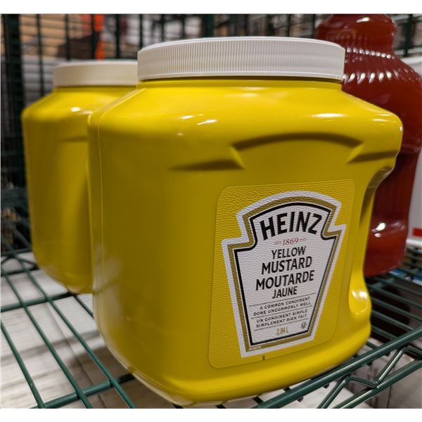 Heinz Yellow Mustard, 2.84L - Lot of 2