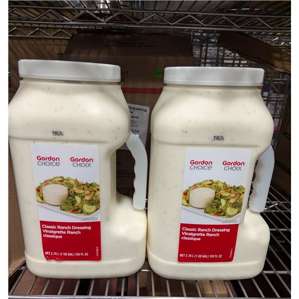 Gordon Choice Classic Ranch Dressing 3.78L - Lot of 2