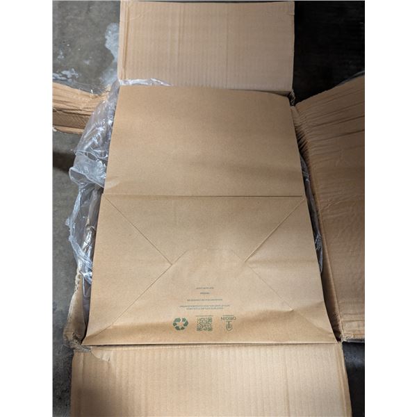 Kraft Paper Bag 12-1/2" x 8-3/4" x 17-3/4", PB13918K - Lot of Approx. 200 (1 Case)