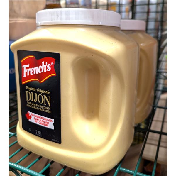 French's Original Dijon Prepared Mustard 2.9L - Lot of 2