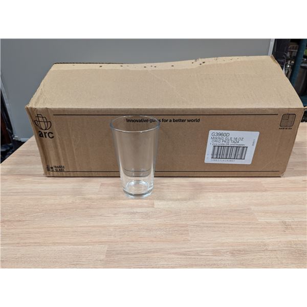 16oz Mixing Glasses, G3960D - Lot of 23