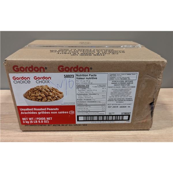 Gordon Choice Unsalted Roasted Peanuts, 3kg | Cooler2