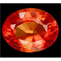 0.63ct Pear Cut Red Orange Sapphire  (GEM-19303E)