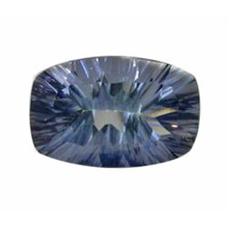 14.14ct Emerald Concave Top AAA Mystic Blue Quartz IF (GEM-15084)