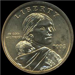 2003P Sacagawea $1 Coin Graded GEM (COI-6377)