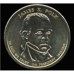 2009P Polk Dollar GEM BU Edge Rare Error Extra Letter (COI-6260)