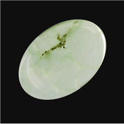 19.79ct Fine Prehnite Gem Oval Cabochon Cut (GEM-20705)