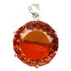 232.5ct Sterling Pendant Golden Orange Quartz Fancy (JEW-1842)