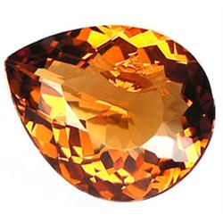21.53ct AAA Madeira Citrine Pear Perfect (GEM-22929)