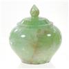 Green Jade Vase With Lid (DEC-021)