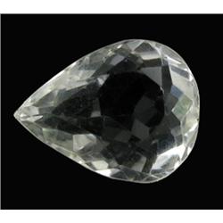 22.35ct Ultimate Flawless Quartz Crystal Gem Pear Cut (GEM-21602)