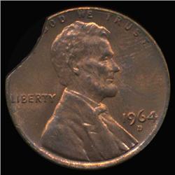 1964D Lincoln Cent Clipped Error Choice UNC (COI-6296)