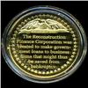 Image 2 : .75oz Franklin Mint PR70 DCAM 24k plated Sterling Silver Round History of the American Presidency F.