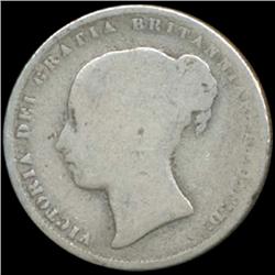 1859 Britain Victoria Shilling Better Grade (COI-7030)