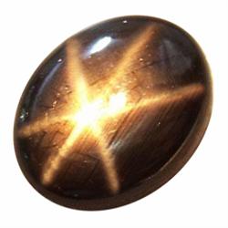 3.36ct Opaque Oval Cabochon Black Star Sapphire Natural  (GEM-23256)
