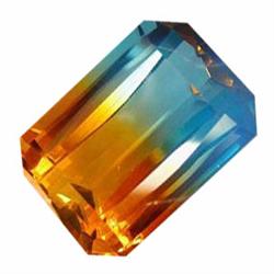 33.81ct Charming Bi Color Golden Blue Citrine Brazil   (GEM-23959)