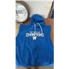 Image 5 : Vintage Winnipeg Blue Bombers Lot: Grey Cup, Program Coin, Clock, XL Hoodie, Youth Jersey