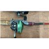 Image 6 : 2 Vintage Fishing Rods and Lot of Vintage Lures and Fishing Crewel