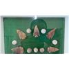 Image 3 : First Nations Real Stone Arrowheads and Lead Musket Balls in Shadow Display Box