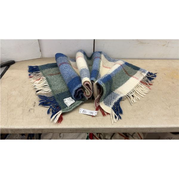 Vintage Álafoss Made in Iceland Pure Wool Throw Blanket