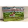 Image 1 : Antique Folk Art Oil Painting on Board, “Battle of Batoche”