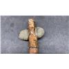 Image 3 : Vintage First Nations Child's Tomahawk with Stone Head and Wood Handle