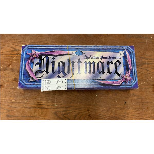 Vintage Nightmare Video Board Game by Chieftain Products Inc.