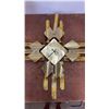 Image 3 : Vintage Brutalist Wall Clock, Mid-Century Starburst Design, Works