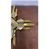 Image 4 : Vintage Brutalist Wall Clock, Mid-Century Starburst Design, Works