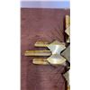 Image 5 : Vintage Brutalist Wall Clock, Mid-Century Starburst Design, Works