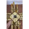Image 6 : Vintage Brutalist Wall Clock, Mid-Century Starburst Design, Works
