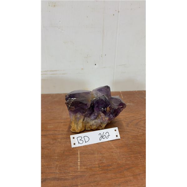 Amethyst Quartz Cluster With Deep Violet Crystal Points. 153 Grams