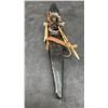 Image 6 : Vintage First Nations Inuit Soapstone Carving of Hunter in Kayak With Accessories, Signed in