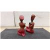 Image 2 : Vintage Mid-Century Devonware Blackmore Hand-Painted Figures, 7 1/2” Tall