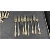 Image 14 : Assorted Silverplate Flatware: Serving Ware, Salt, Pepper Shakers, Candlestick Holders