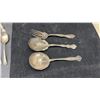 Image 5 : Assorted Silverplate Flatware: Serving Ware, Salt, Pepper Shakers, Candlestick Holders